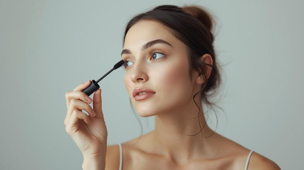 chica usando mascara